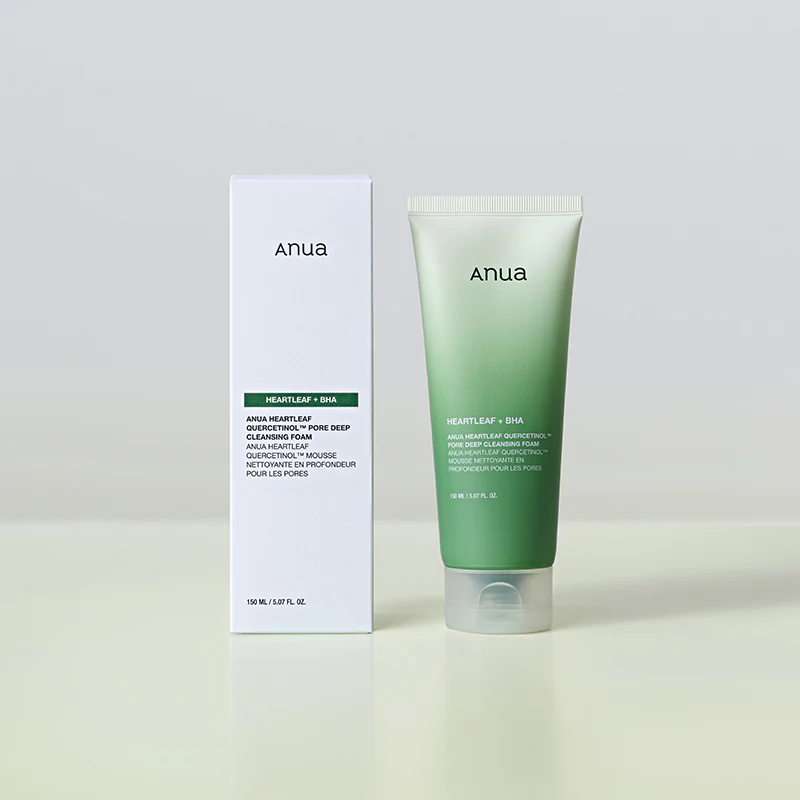 ANUA Heartleaf+BHA Quercetinol Pore Deep Cleansing Foam 150ML