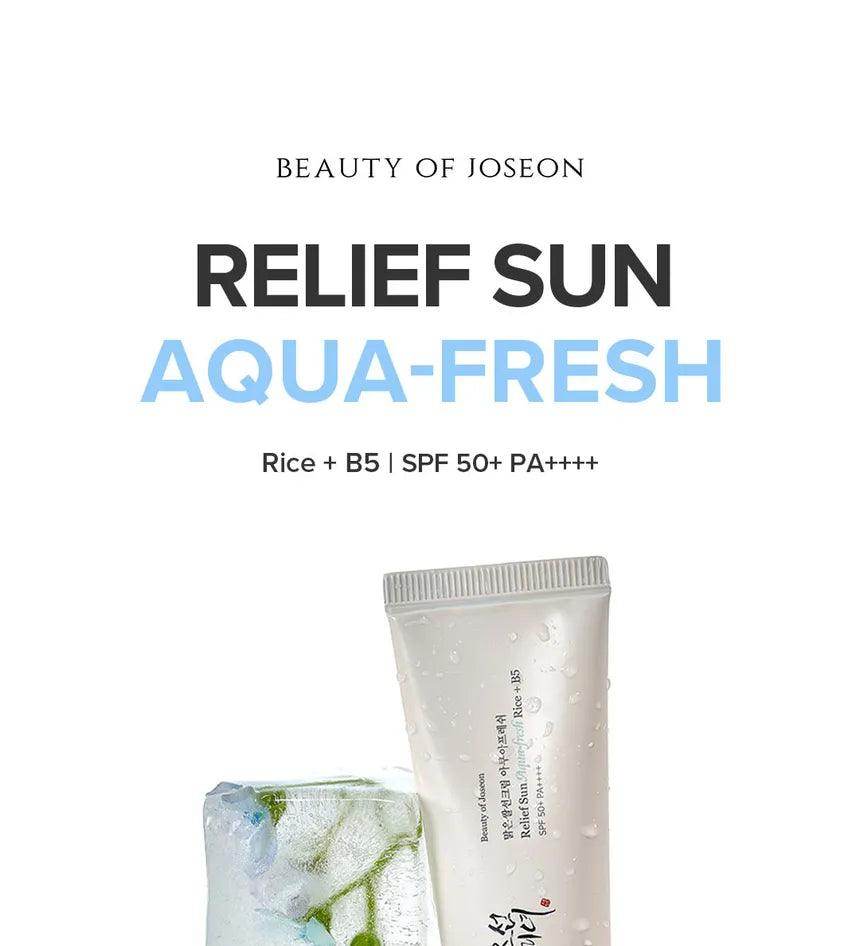 BEAUTY OF JOSEON Relief Sun Aqua Fresh Rice + B5 SPF 50+ PA++++ 50ML thumbnail 3