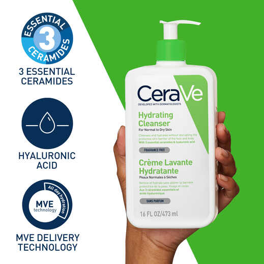 Cerave Hydrating Cleanser 473ml thumbnail 2