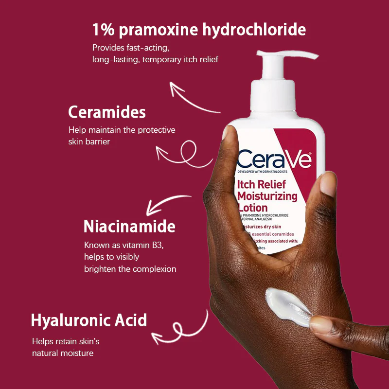 Cerave Itch Relief Moisturizing Lotion Red 473ml thumbnail 2