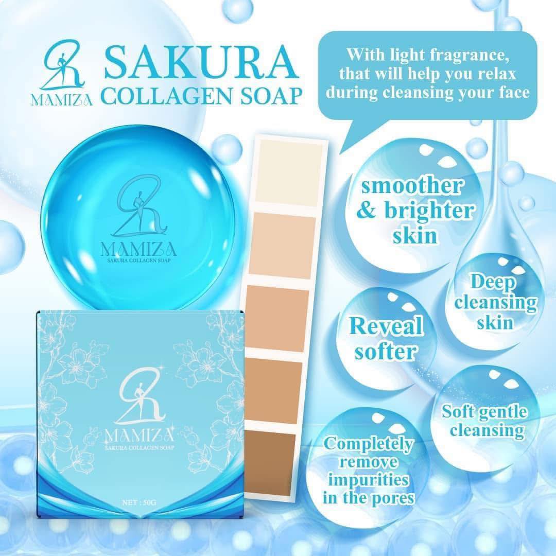 Mamiza Sakura Collagen Soap thumbnail 3