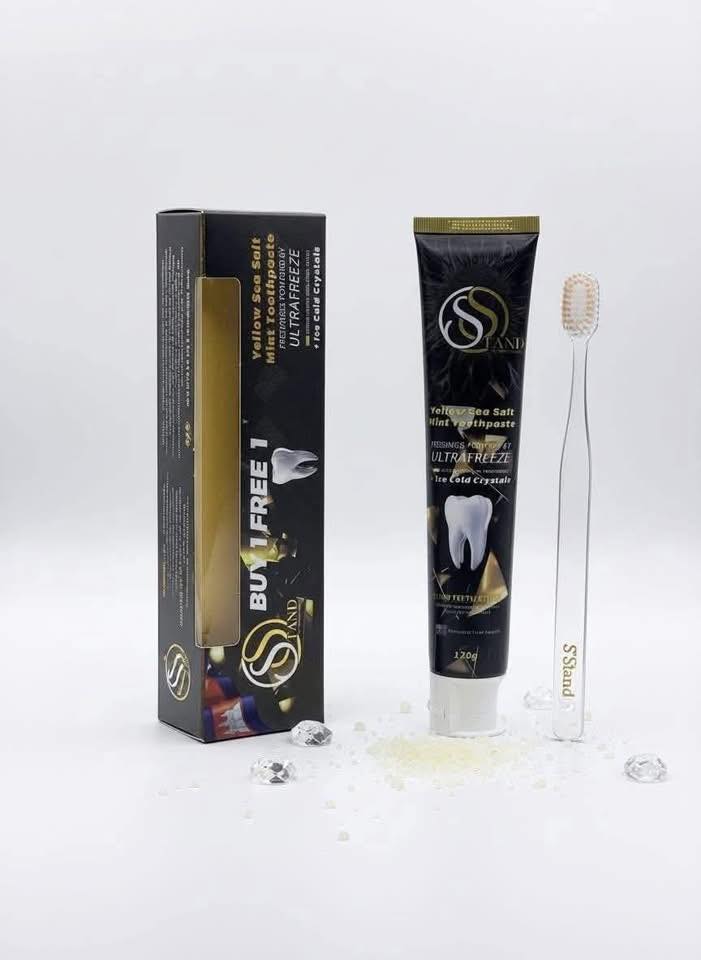 Stand Yellow Sea Salt Mint Toothpaste by Miss Sunflower