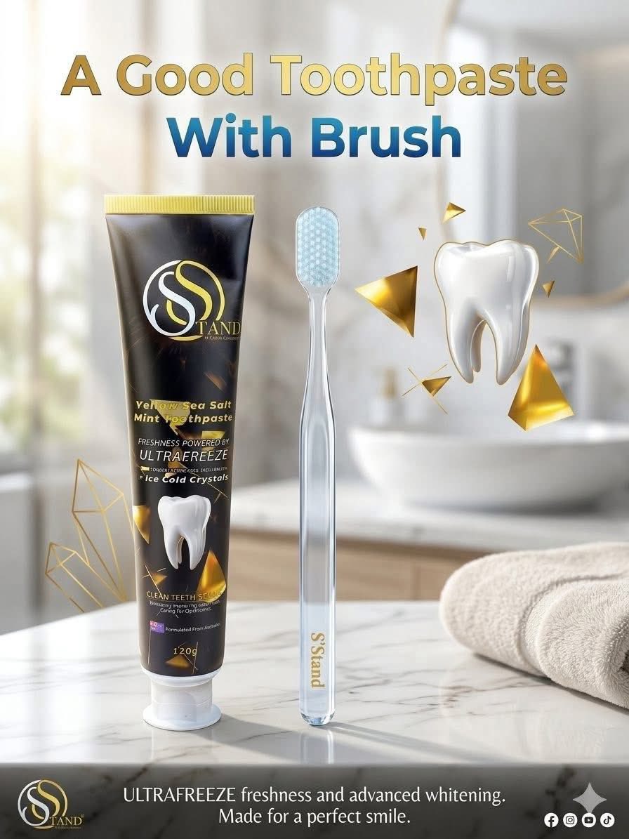 Stand Yellow Sea Salt Mint Toothpaste by Miss Sunflower thumbnail 3