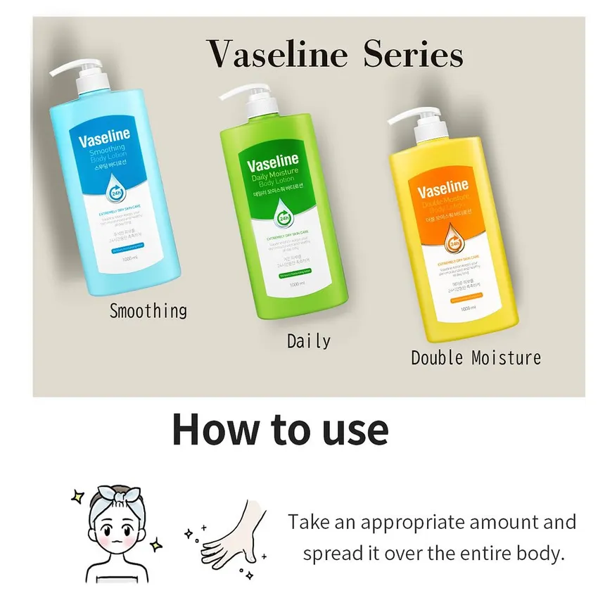 Vaseline Smoothing Korea Body Lotion 1000ml thumbnail 3