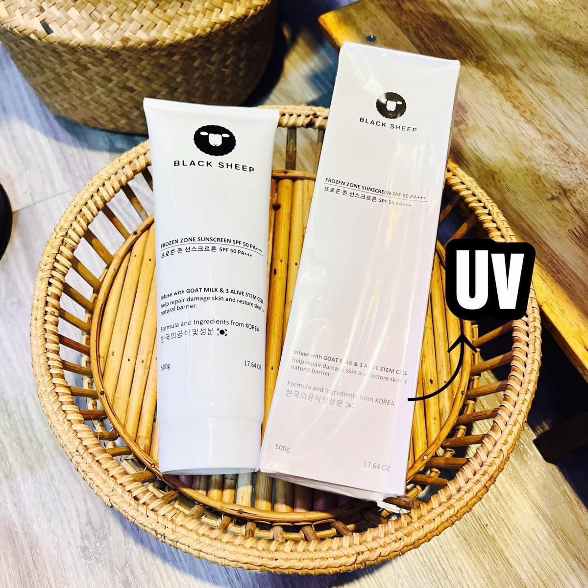 Black Sheep UV body lotion