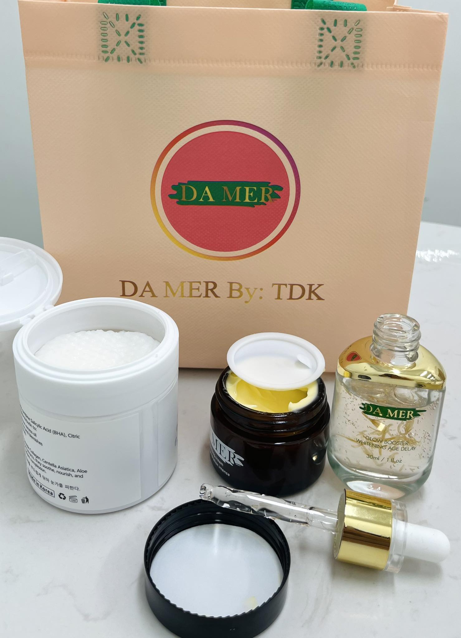 DA MER TDK Set (cream,serum,toner pad)