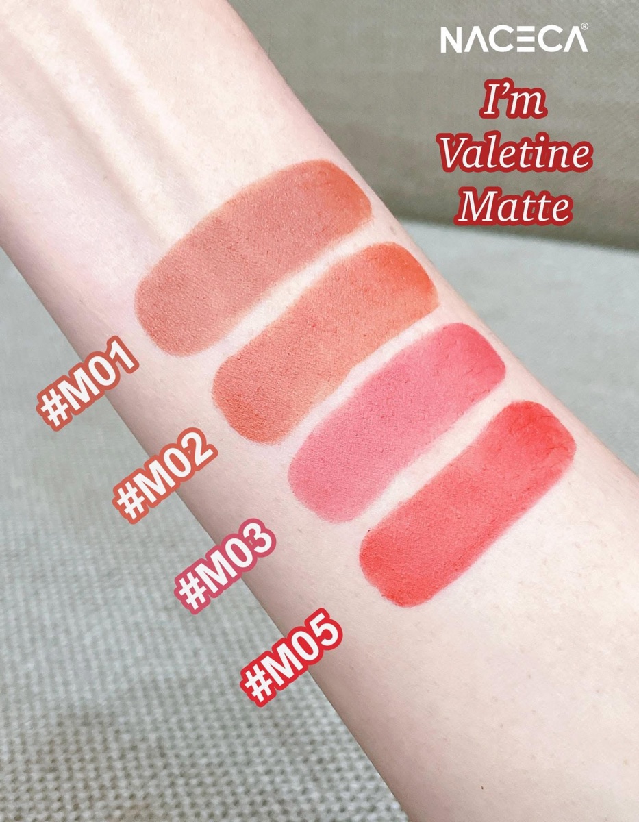 Naceca #M02 Velvet Finish Hydrating Floral Lip Care Long Lasting thumbnail 2
