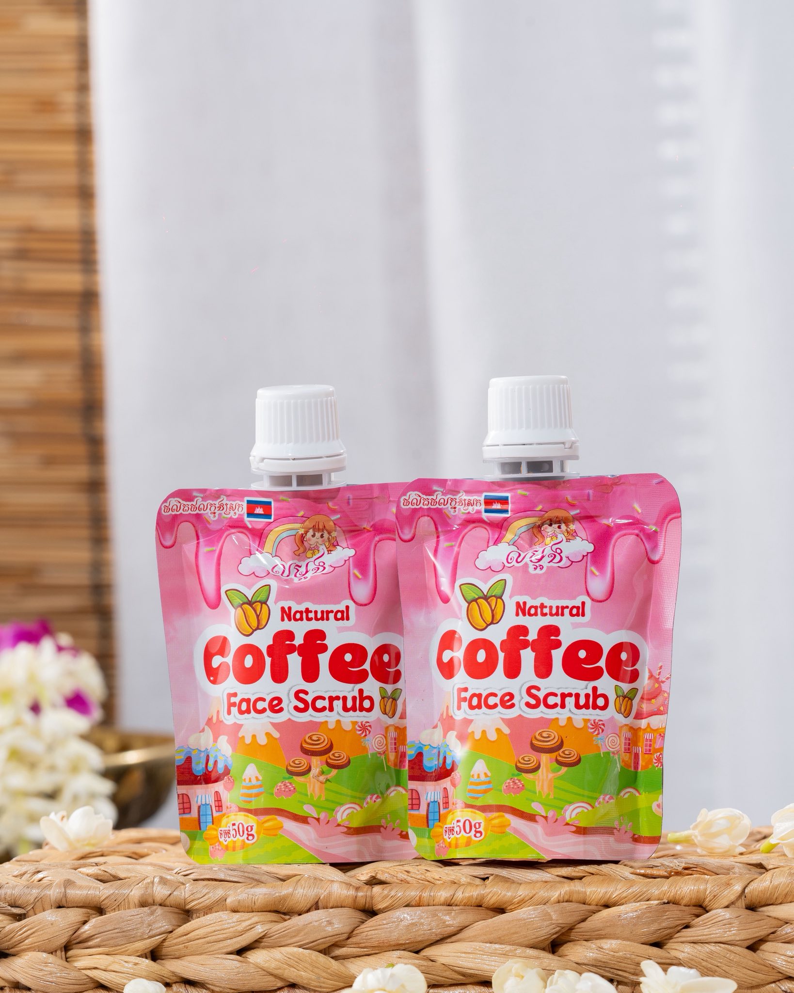 លម្អង​ Natural Coffee Face Scrub 50g thumbnail 2