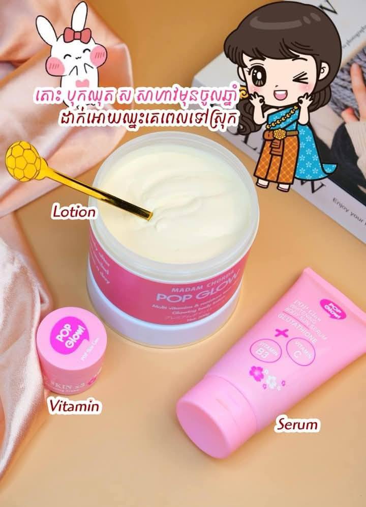 Pop Glow Vitamin White Skin X3